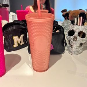 Light pink matte Starbucks cup